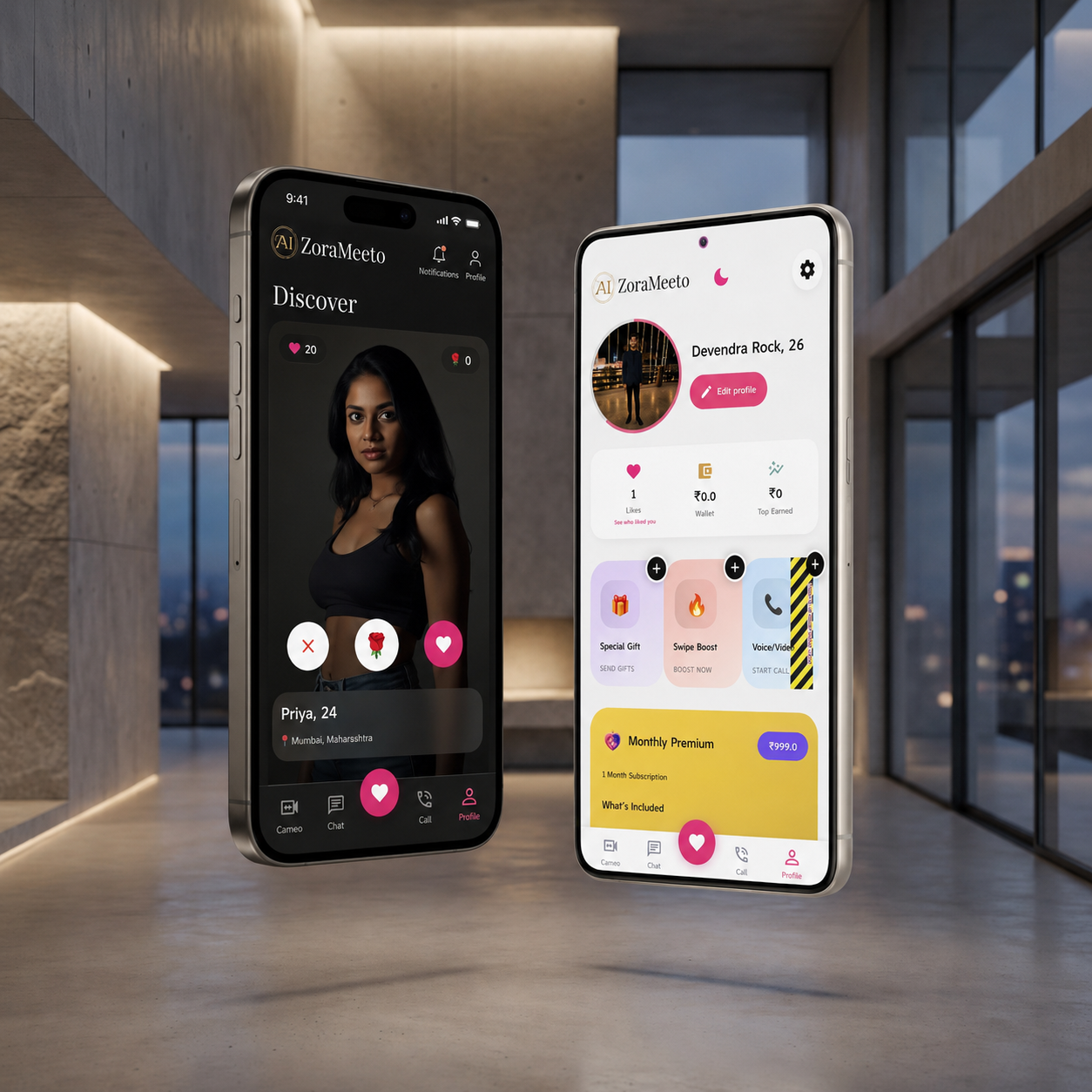 ZoraMeeto Mobile App